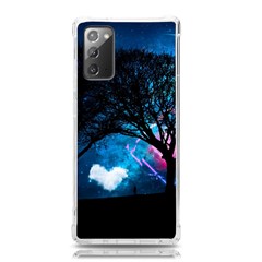 Trees Surreal Universe Silhouette Samsung Galaxy Note 20 Tpu Uv Case by Pakjumat