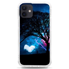 Trees Surreal Universe Silhouette Iphone 12 Mini Tpu Uv Print Case	 by Pakjumat