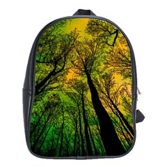 Landscape Night Moon Star Nature School Bag (large) by Pakjumat