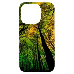 Landscape Night Moon Star Nature Iphone 14 Pro Black Uv Print Case by Pakjumat