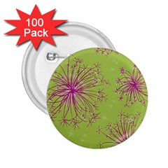 Dandelion Flower Background Nature Flora Drawing 2 25  Buttons (100 Pack)  by Pakjumat