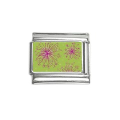 Dandelion Flower Background Nature Flora Drawing Italian Charm (9mm)