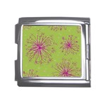 Dandelion Flower Background Nature Flora Drawing Mega Link Italian Charm (18mm) Front