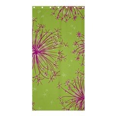 Dandelion Flower Background Nature Flora Drawing Shower Curtain 36  X 72  (stall)  by Pakjumat