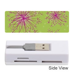 Dandelion Flower Background Nature Flora Drawing Memory Card Reader (stick) by Pakjumat