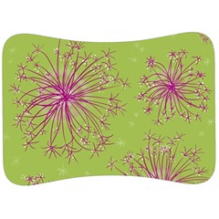 Dandelion Flower Background Nature Flora Drawing Velour Seat Head Rest Cushion by Pakjumat