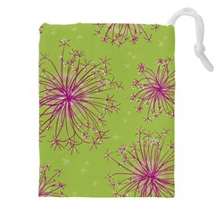 Dandelion Flower Background Nature Flora Drawing Drawstring Pouch (5xl) by Pakjumat