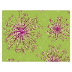 Dandelion Flower Background Nature Flora Drawing Premium Plush Fleece Blanket (extra Small) by Pakjumat