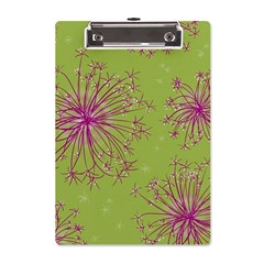 Dandelion Flower Background Nature Flora Drawing A5 Acrylic Clipboard by Pakjumat