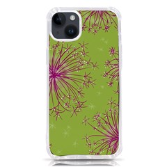 Dandelion Flower Background Nature Flora Drawing Iphone 14 Plus Tpu Uv Print Case by Pakjumat