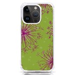 Dandelion Flower Background Nature Flora Drawing iPhone 14 Pro TPU UV Print Case Front