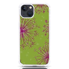 Dandelion Flower Background Nature Flora Drawing Iphone 13 Tpu Uv Print Case by Pakjumat