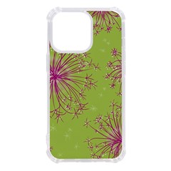 Dandelion Flower Background Nature Flora Drawing Iphone 13 Pro Tpu Uv Print Case by Pakjumat