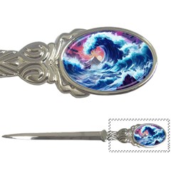 Storm Tsunami Waves Ocean Sea Nautical Nature Letter Opener by Pakjumat