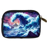 Storm Tsunami Waves Ocean Sea Nautical Nature Digital Camera Leather Case Back