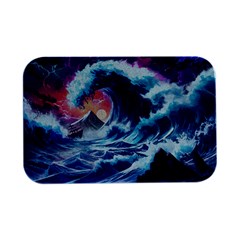 Storm Tsunami Waves Ocean Sea Nautical Nature Open Lid Metal Box (silver)   by Pakjumat