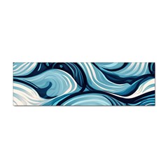 Pattern Ocean Waves Arctic Ocean Blue Nature Sea Sticker (bumper) by Pakjumat