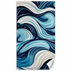 Pattern Ocean Waves Arctic Ocean Blue Nature Sea Canvas 40  X 72  by Pakjumat