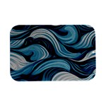 Pattern Ocean Waves Arctic Ocean Blue Nature Sea Open Lid Metal Box (Silver)   Front