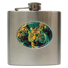 Abstract Landscape Nature Floral Animals Portrait Hip Flask (6 Oz) by Pakjumat