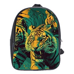 Abstract Landscape Nature Floral Animals Portrait School Bag (large) by Pakjumat