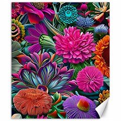 Flowers Nature Spring Blossom Flora Petals Art Canvas 8  X 10  by Pakjumat