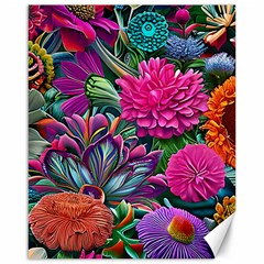 Flowers Nature Spring Blossom Flora Petals Art Canvas 16  X 20  by Pakjumat