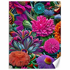 Flowers Nature Spring Blossom Flora Petals Art Canvas 18  X 24  by Pakjumat