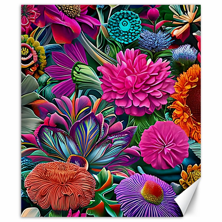 Flowers Nature Spring Blossom Flora Petals Art Canvas 20  x 24 