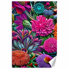 Flowers Nature Spring Blossom Flora Petals Art Canvas 20  X 30  by Pakjumat