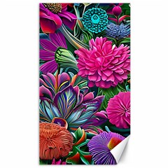 Flowers Nature Spring Blossom Flora Petals Art Canvas 40  X 72  by Pakjumat