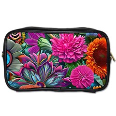 Flowers Nature Spring Blossom Flora Petals Art Toiletries Bag (two Sides) by Pakjumat