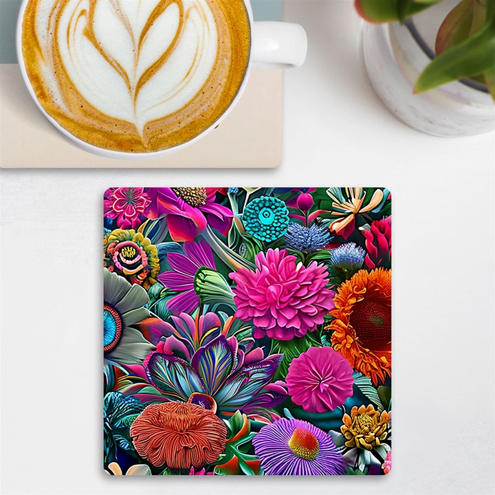 Flowers Nature Spring Blossom Flora Petals Art UV Print Square Tile Coaster 