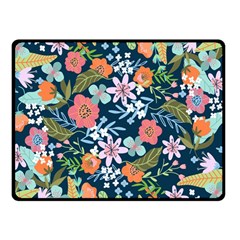 Flowers Flower Flora Nature Floral Background Painting Two Sides Fleece Blanket (small) by Pakjumat