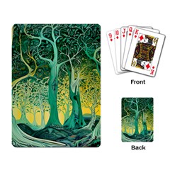 Nature Trees Forest Mystical Forest Jungle Playing Cards Single Design (rectangle) by Pakjumat