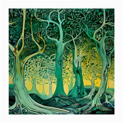 Nature Trees Forest Mystical Forest Jungle Medium Glasses Cloth (2 Sides) by Pakjumat