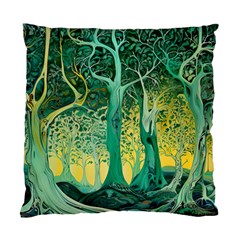 Nature Trees Forest Mystical Forest Jungle Standard Cushion Case (two Sides) by Pakjumat