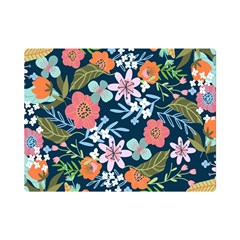 Flowers Flower Flora Nature Floral Background Painting Premium Plush Fleece Blanket (mini)