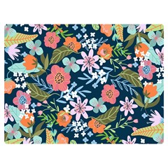 Flowers Flower Flora Nature Floral Background Painting Two Sides Premium Plush Fleece Blanket (extra Small) by Pakjumat