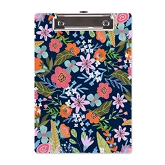 Flowers Flower Flora Nature Floral Background Painting A5 Acrylic Clipboard by Pakjumat