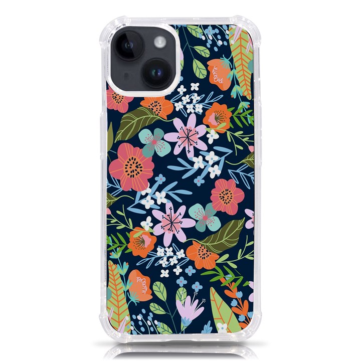 Flowers Flower Flora Nature Floral Background Painting iPhone 14 TPU UV Print Case