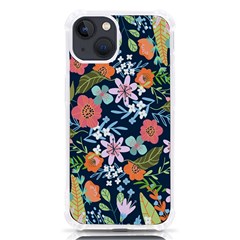 Flowers Flower Flora Nature Floral Background Painting Iphone 13 Tpu Uv Print Case by Pakjumat