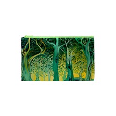 Nature Trees Forest Mystical Forest Jungle Cosmetic Bag (xs)