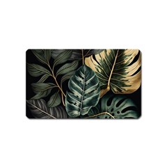 Tropical Leaves Foliage Monstera Nature Home Magnet (name Card) by Pakjumat