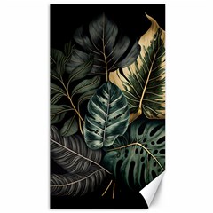 Tropical Leaves Foliage Monstera Nature Home Canvas 40  X 72  by Pakjumat