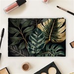 Tropical Leaves Foliage Monstera Nature Home Cosmetic Bag (Large) Back