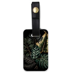 Tropical Leaves Foliage Monstera Nature Home Luggage Tag (one Side) by Pakjumat