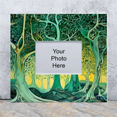 Nature Trees Forest Mystical Forest Jungle White Wall Photo Frame 5  X 7  by Pakjumat