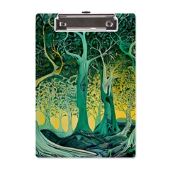 Nature Trees Forest Mystical Forest Jungle A5 Acrylic Clipboard by Pakjumat