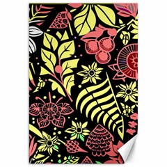 Flower Leaves Floral Flora Nature Canvas 20  X 30  by Pakjumat